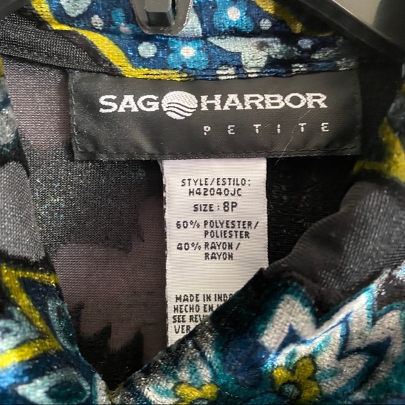 Sag Harbor 70s floral top - Picture 5 of 9